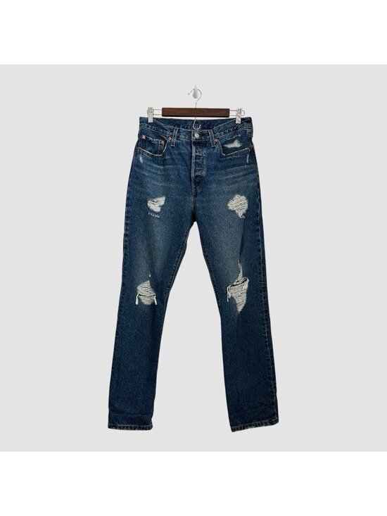 Levi's Denim - Levi’s 501 Jeans Women’s Size 28X32 Blue High Rise Button Fly Classic 12501-0421